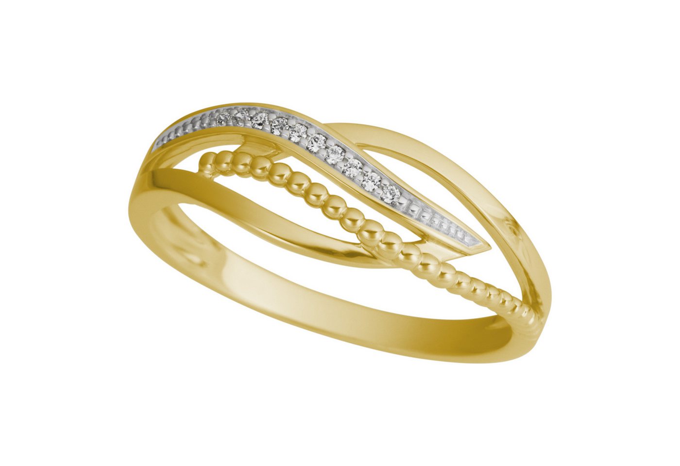 Firetti Fingerring Schmuck Geschenk Gold 333 Damenring Goldring Tropfen, mit Brillanten von Firetti