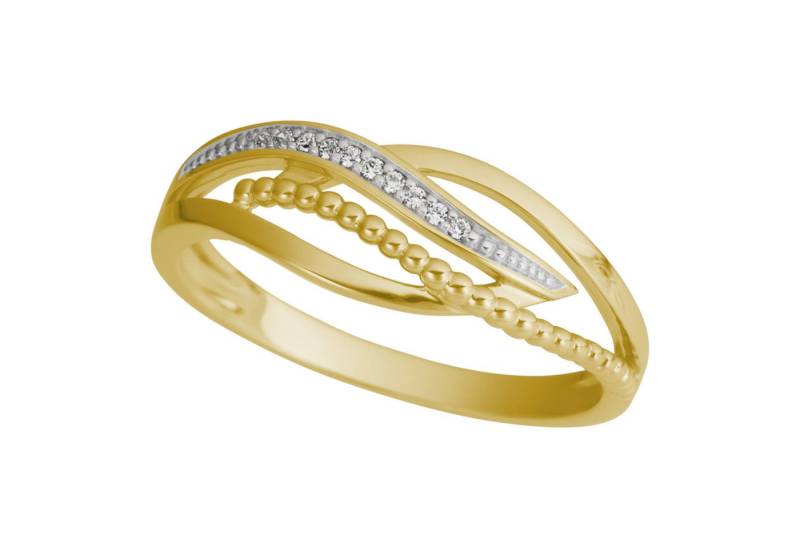 Firetti Fingerring Schmuck Geschenk Gold 333 Damenring Goldring Tropfen, mit Brillanten von Firetti