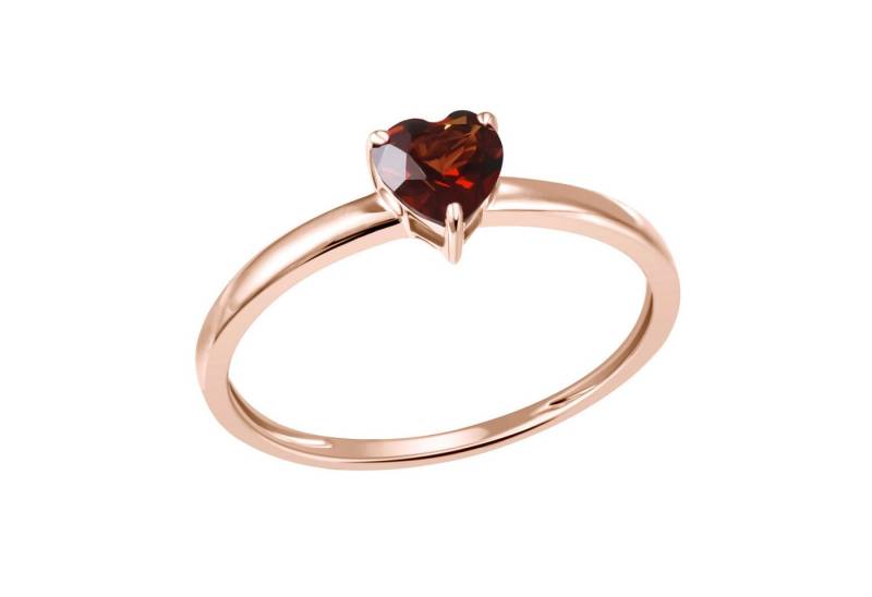 Firetti Fingerring Schmuck Geschenk Gold 375 Damenring Ring Beisteckring Herz, mit Topas (behandelt), London Blue Topas oder Granat von Firetti