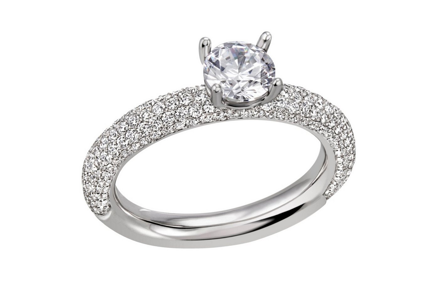 Firetti Fingerring Schmuck Geschenk Silber 925 Damenring Verlobungsring, mit Zirkonia (synth) von Firetti