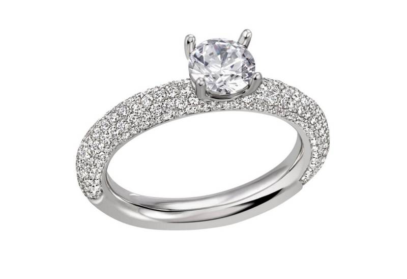 Firetti Fingerring Schmuck Geschenk Silber 925 Damenring Verlobungsring, mit Zirkonia (synth) von Firetti