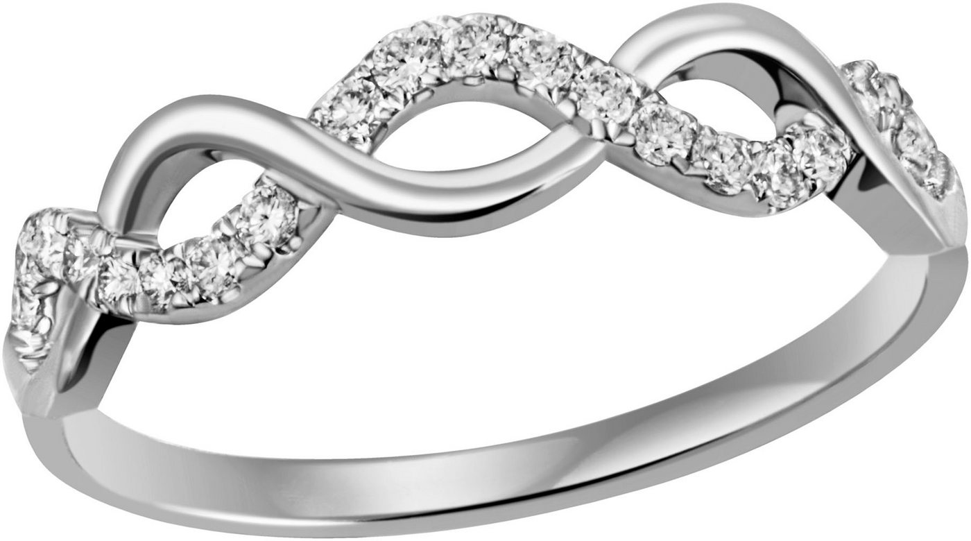 Firetti Fingerring Schmuck Geschenk Silber 925 Silberring Ring Infinity, mit Zirkonia (synth) von Firetti