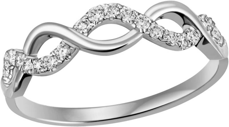 Firetti Fingerring Schmuck Geschenk Silber 925 Silberring Ring Infinity, mit Zirkonia (synth) von Firetti