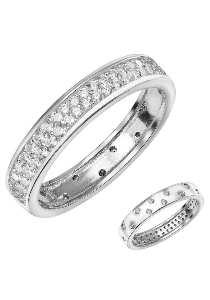 Firetti Fingerring Schmuck Geschenk Silber 925 Silberring versch. Tragevarianten, Made in Germany - mit Zirkonia (synth) von Firetti