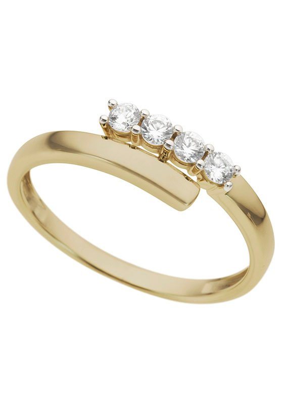 Firetti Fingerring Schmuck Geschenk Gold 333 Damenring Goldring, mit Zirkonia (synth) von Firetti