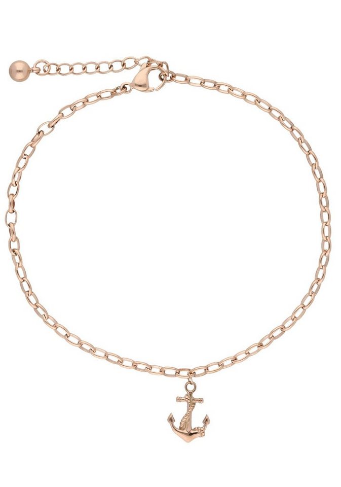 Firetti Fußkette Schmuck Geschenk Körperschmuck maritim Anker, Ankerkette von Firetti