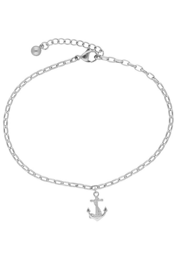 Firetti Fußkette Schmuck Geschenk Körperschmuck Maritim Anhänger Anker+Seil Ankerkette von Firetti