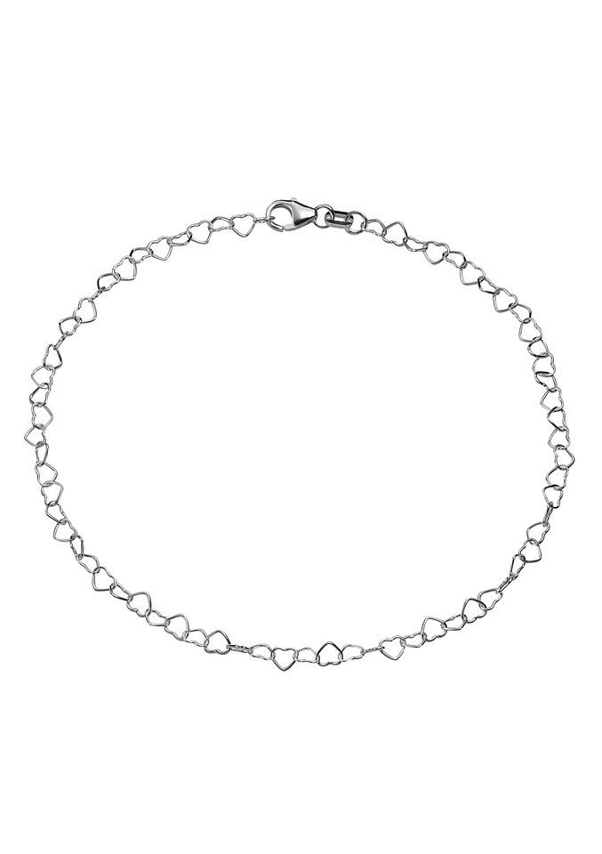 Firetti Fußkette Schmuck Geschenk Silber 925 Körperschmuck Fantasie Herzen Liebe von Firetti