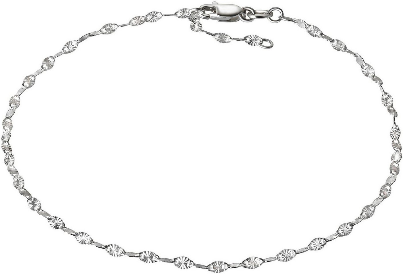 Firetti Fußkette Schmuck Geschenk Silber 925 Körperschmuck Plättchenkette Stern Motiv von Firetti