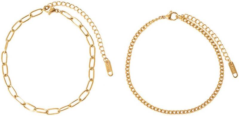 Firetti Fußketten Set Schmuck Geschenk Körperschmuck (Set, 2-tlg) von Firetti