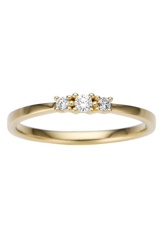 Firetti Goldring Schmuck Geschenk Gold 585 Damenring Goldring, mit Brillanten von Firetti