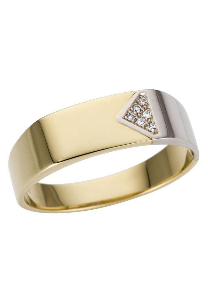 Firetti Goldring Schmuck Geschenk Gold 333 Herrenring Goldring, mit Brillanten von Firetti