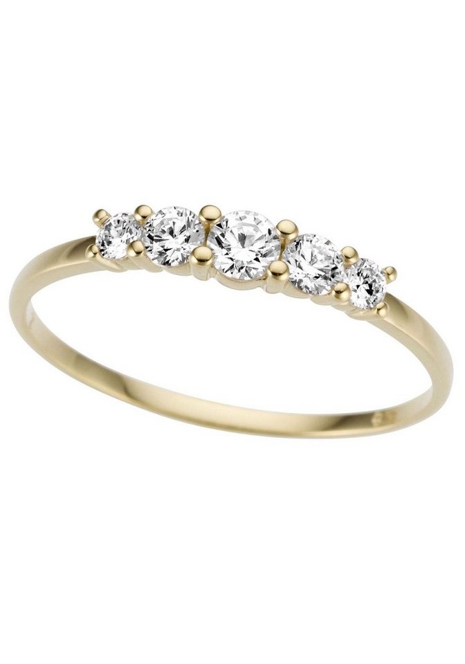 Firetti Goldring Schmuck Geschenk Gold 333 Memoire Ring, mit Zirkonia (synth) von Firetti