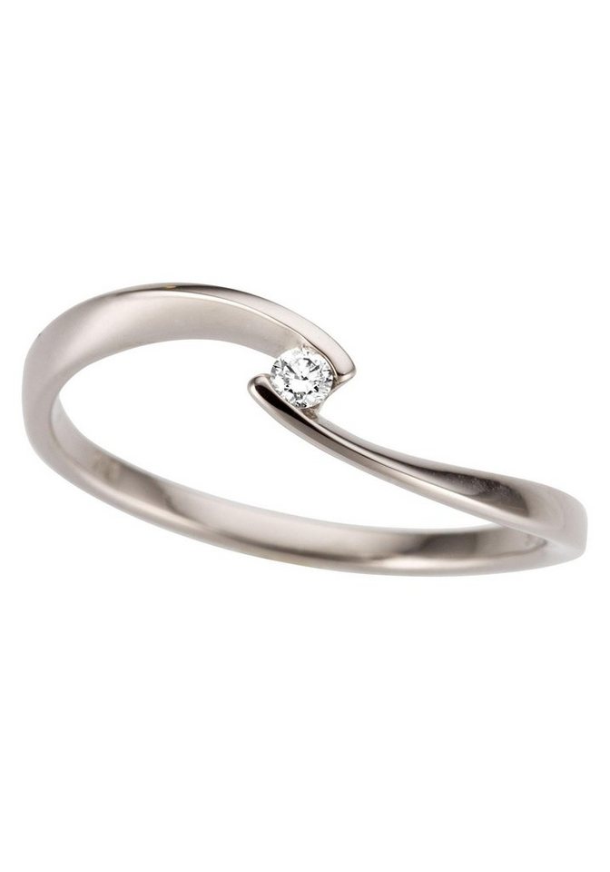 Firetti Goldring Schmuck Geschenk Gold 333 Damenring Verlobungsring Goldring Solitär, mit Brillant von Firetti