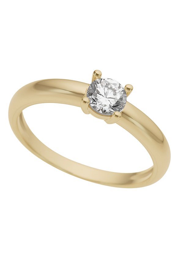 Firetti Goldring Schmuck Geschenk Gold 333 Damenring Verlobungsring Goldring Solitär, mit Zirkonia (synth) von Firetti