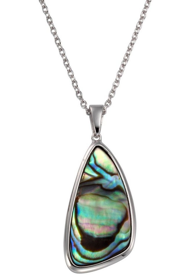 Firetti Kette mit Anhänger Schmuck Geschenk Silber 925 Halsschmuck Halskette Ankerkette See, mit Abalone-Perlmutt von Firetti