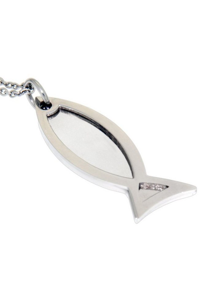 Firetti Kette mit Anhänger Schmuck Geschenk Halskette Fisch - Glaube an Jesus Christus Kugelkette von Firetti
