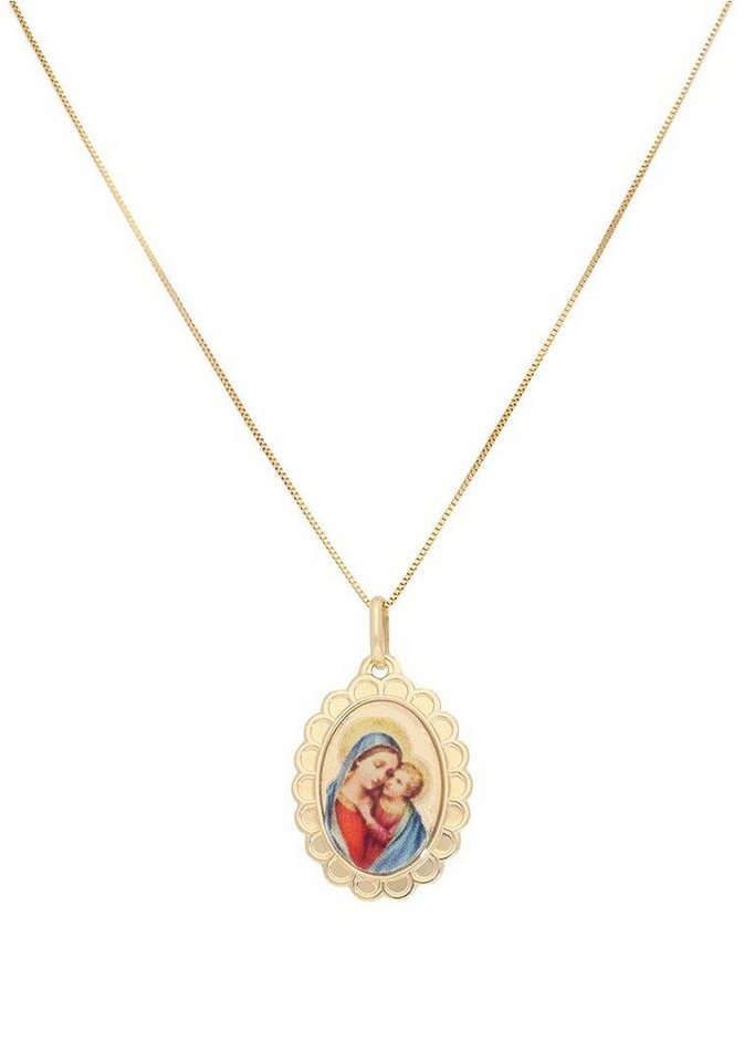 Firetti Kette mit Anhänger Schmuck Geschenk Gold 375 Halsschmuck Halskette Goldkette Venezianer, mit Emaille von Firetti