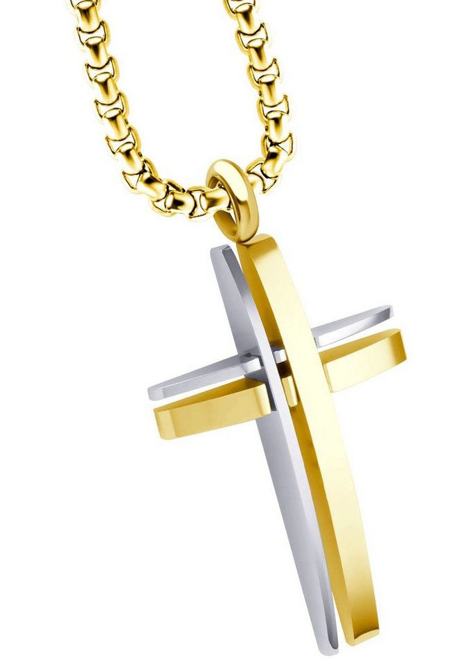 Firetti Kette mit Anhänger Schmuck Geschenk, Kreuz von Firetti