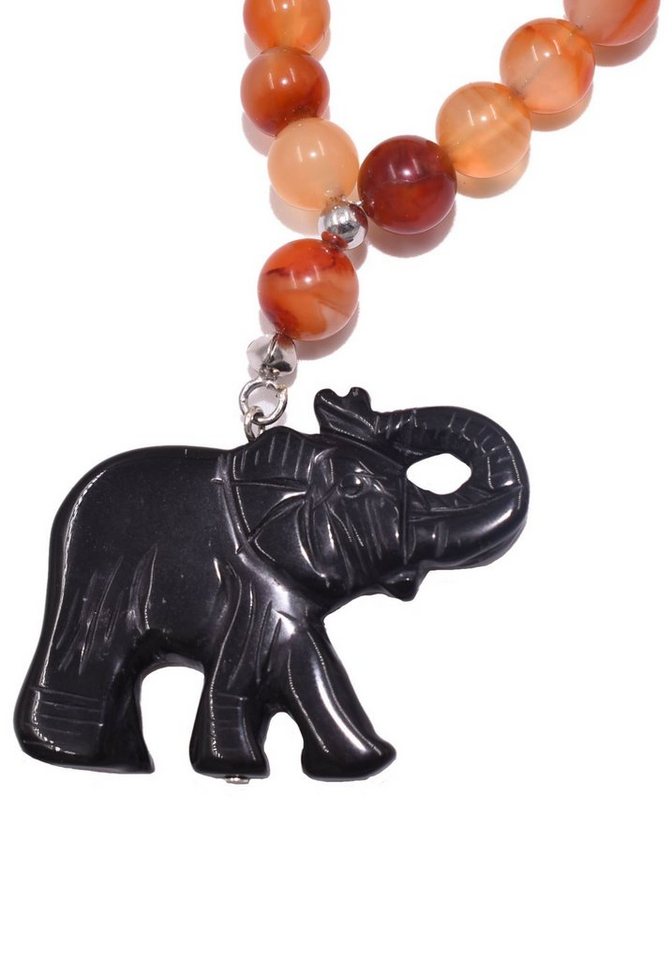 Firetti Kette mit Anhänger Schmuck Geschenk Halsschmuck Halskette Steinkette Karneol, Made in Germany - mit Karneol von Firetti