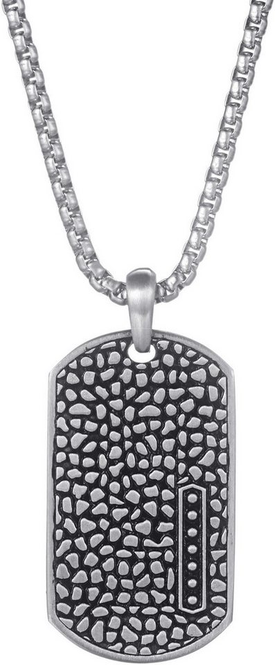 Firetti Kette mit Anhänger Schmuck Geschenk Edelstahl Halsschmuck Halskette Dog Tag Reptil von Firetti