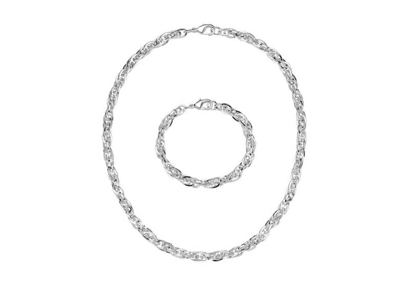 Firetti Ketten und Armband Set Multipack Schmuck Geschenk Messing Armkette Halskette (Set, 2-tlg) von Firetti