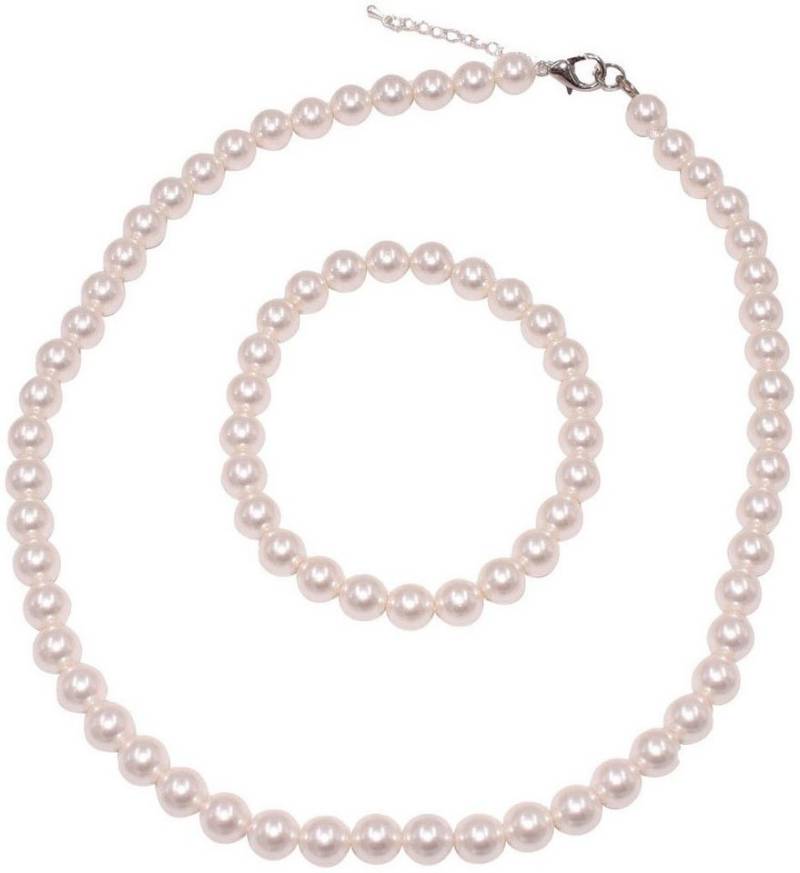 Firetti Ketten und Armband Set Multipack Schmuck Geschenk Schmuckset (Set, 2-tlg), Made in Germany - mit Muschelkernperle von Firetti