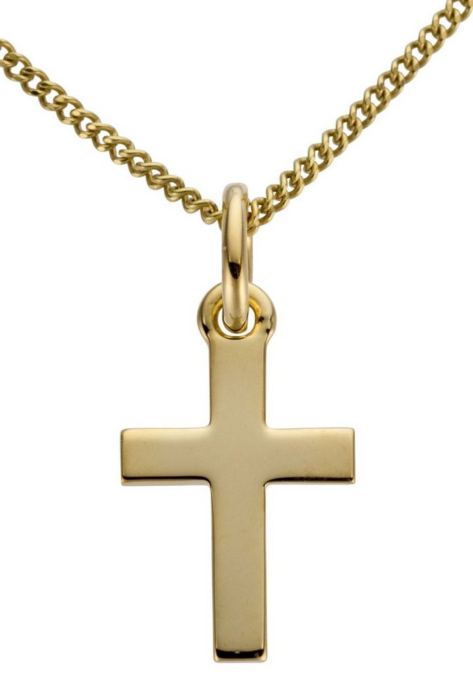 Firetti Kettenanhänger Schmuck Geschenk Gold 333 Halsschmuck Anhänger für Halskette Kreuz von Firetti