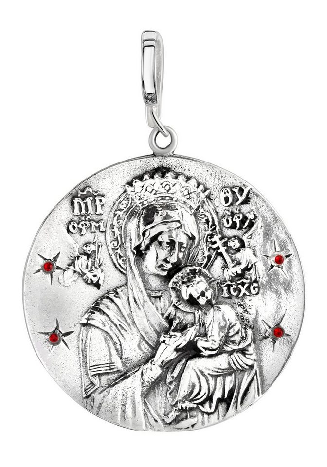 Firetti Kettenanhänger Schmuck Geschenk Silber 925 Halsschmuck Anhänger Madonna, mit Stein (synth) von Firetti