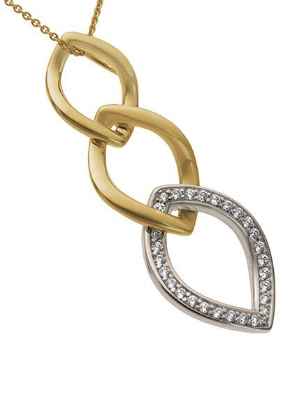 Firetti Kettenanhänger Schmuck Geschenk Gold 585 Halsschmuck Anhänger für Halskette, mit Brillanten von Firetti