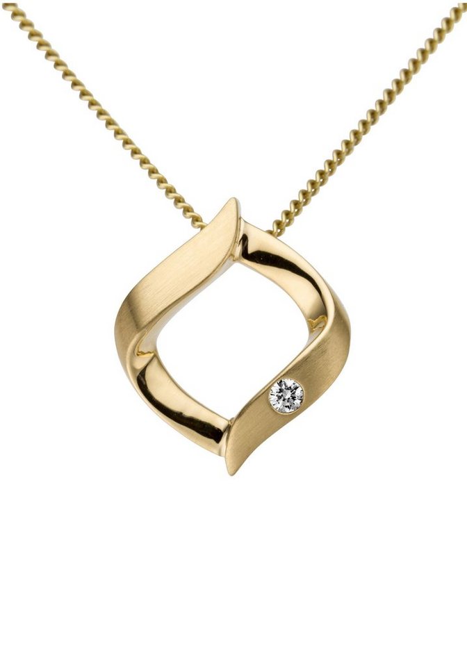 Firetti Kettenanhänger Schmuck Geschenk Gold 333 Halsschmuck Anhänger für Halskette, mit Brillant von Firetti