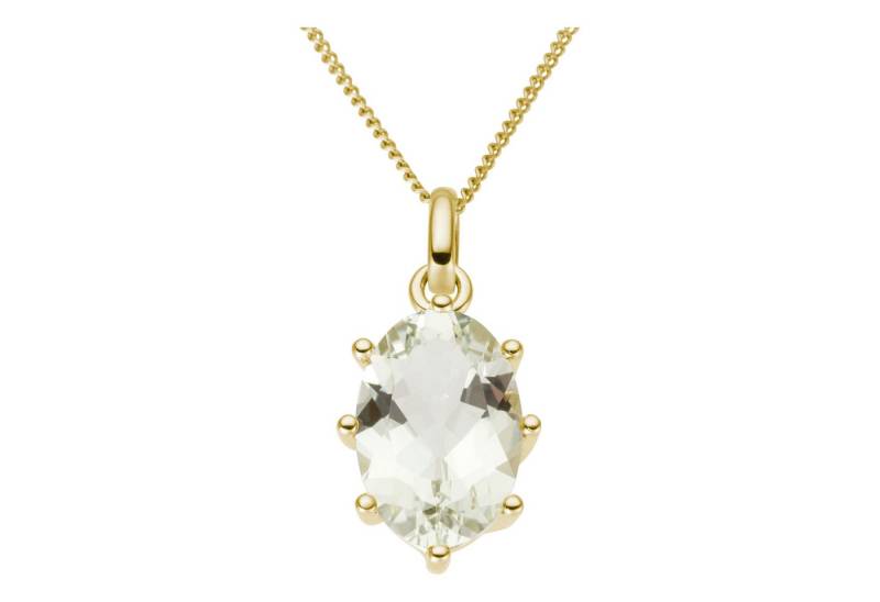 Firetti Kettenanhänger Schmuck Geschenk Gold 375 Halsschmuck Anhänger Oval, mit Amethyst von Firetti