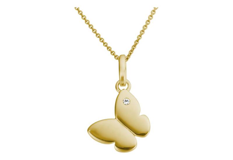 Firetti Kettenanhänger Schmuck Geschenk Gold 375 Halsschmuck Anhänger Schmetterling, mit Brillant von Firetti