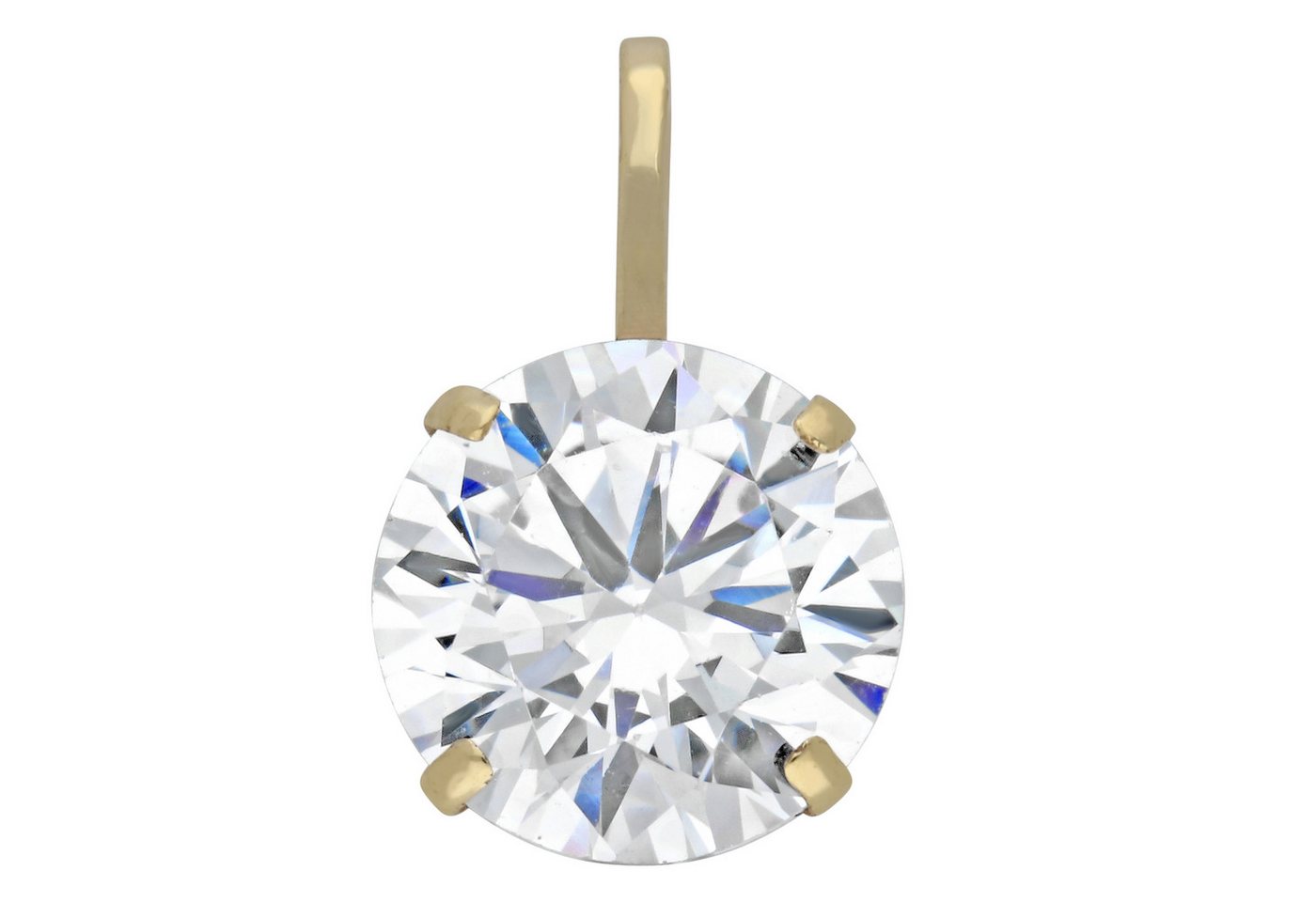 Firetti Kettenanhänger Schmuck Geschenk Gold 375 Halsschmuck Anhänger Solitär, mit Zirkonia (synth) von Firetti