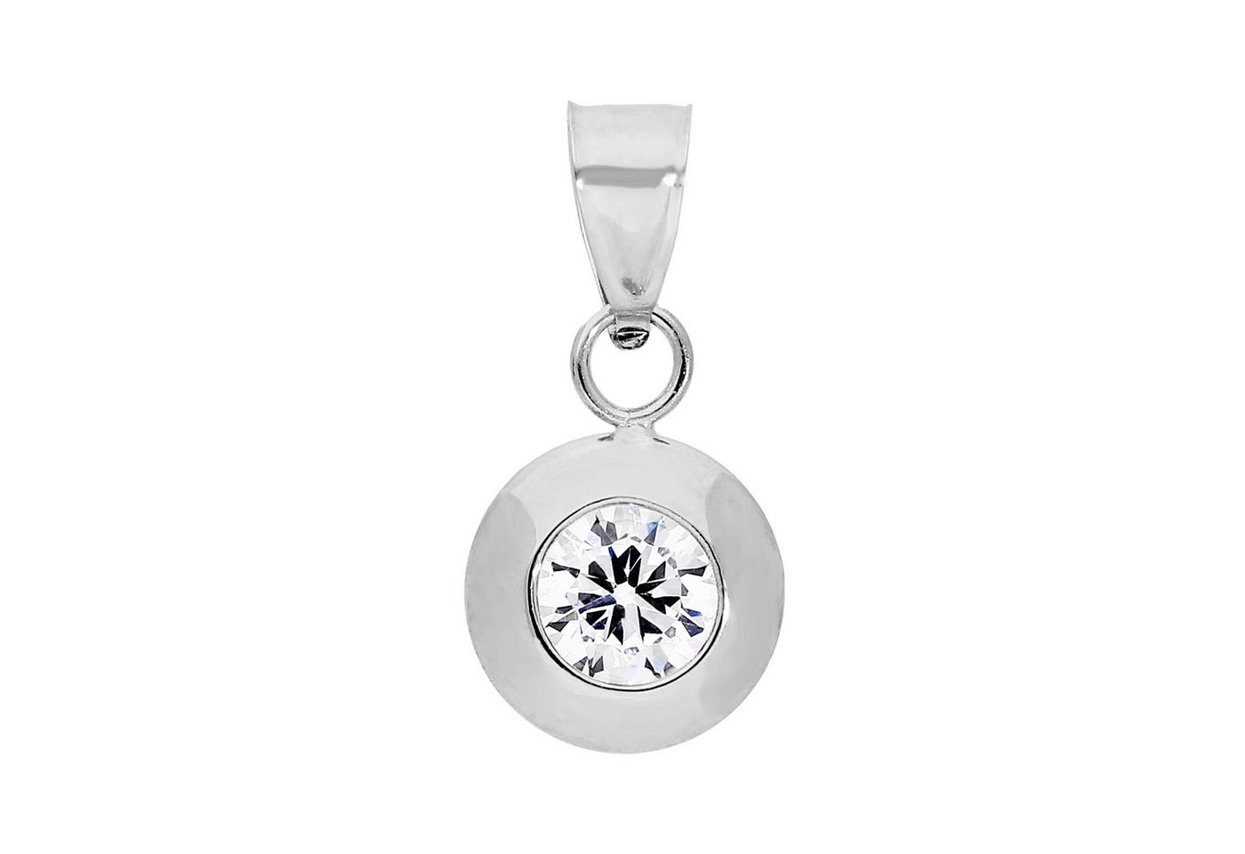 Firetti Kettenanhänger Schmuck Geschenk Gold 375 Halsschmuck Anhänger Solitär, mit Zirkonia (synth) von Firetti