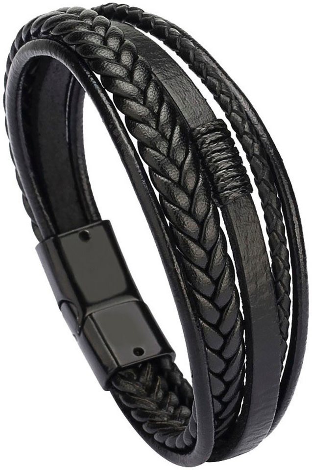 Firetti Lederarmband Schmuck Geschenk Armschmuck Armkette, Made in Germany von Firetti