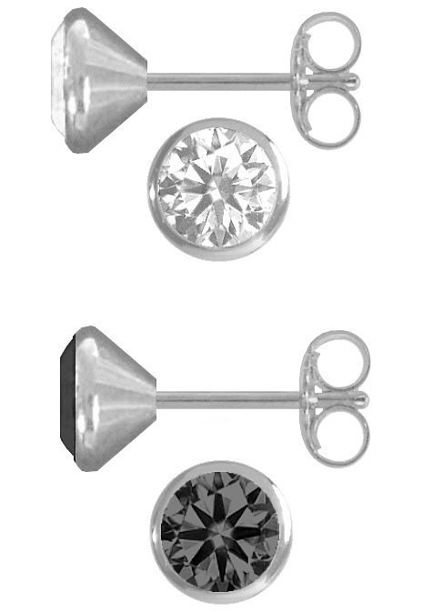 Firetti Ohrstecker-Set Multipack Schmuck Geschenk Silber 925 Ohrstecker Glitzerstein (Set, 4-tlg), mit Zirkonia (synth) von Firetti