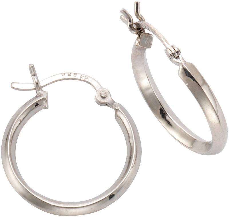 Firetti Paar Creolen Schmuck Geschenk Silber 925 Basic glänzend verschiedene Größen Silber von Firetti