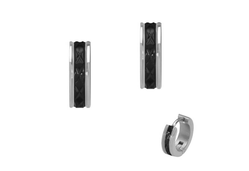 Firetti Paar Creolen Schmuck Geschenk Edelstahl Ohrschmuck Ohrringe mit Emaille, Made in Germany von Firetti