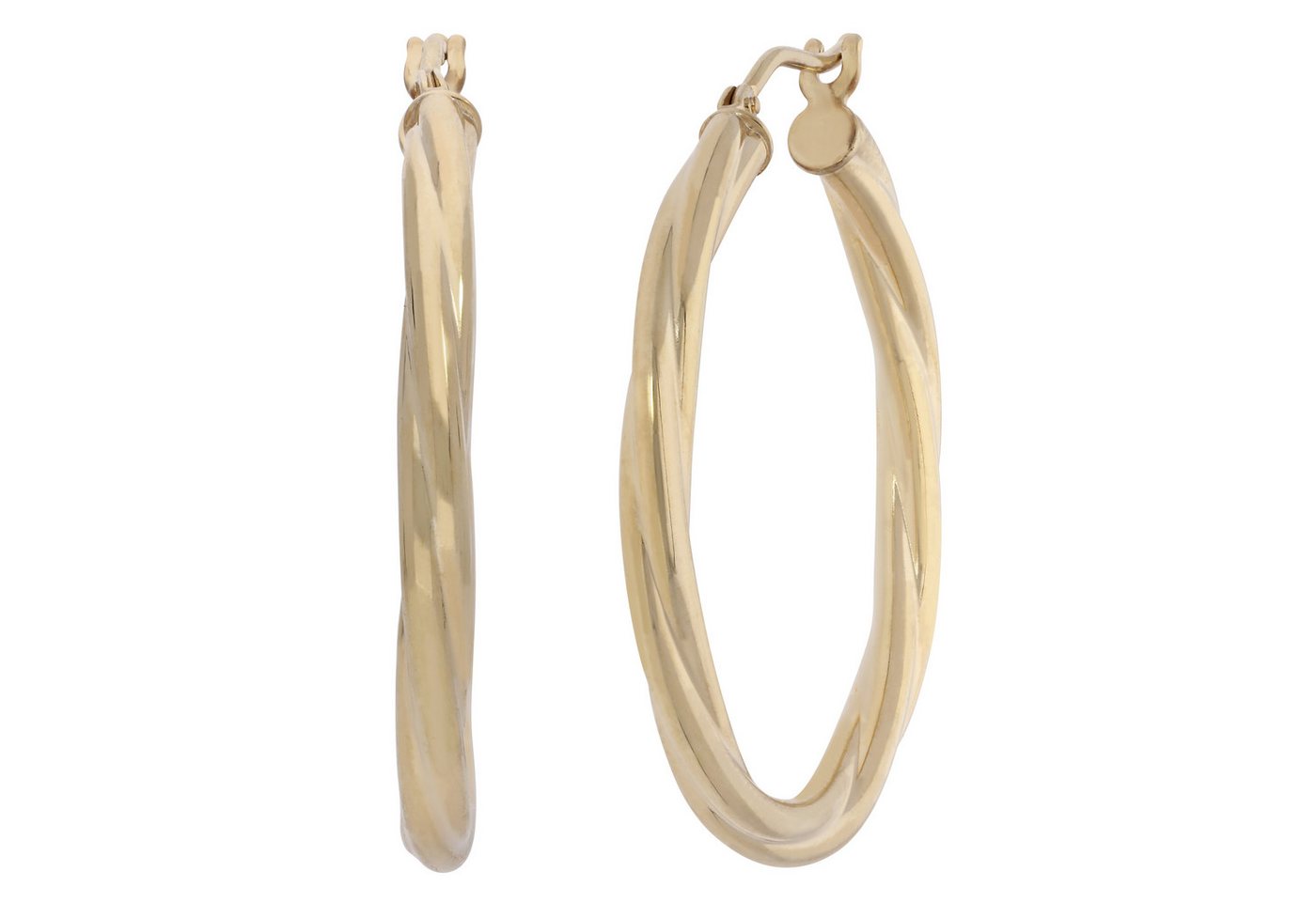 Firetti Paar Creolen Schmuck Geschenk Gold 585 Ohrschmuck Ohrringe von Firetti