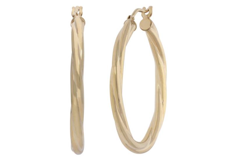 Firetti Paar Creolen Schmuck Geschenk Gold 585 Ohrschmuck Ohrringe von Firetti