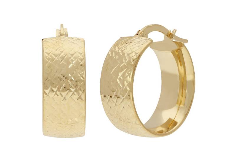 Firetti Paar Creolen Schmuck Geschenk Gold 585 Ohrschmuck Ohrringe von Firetti