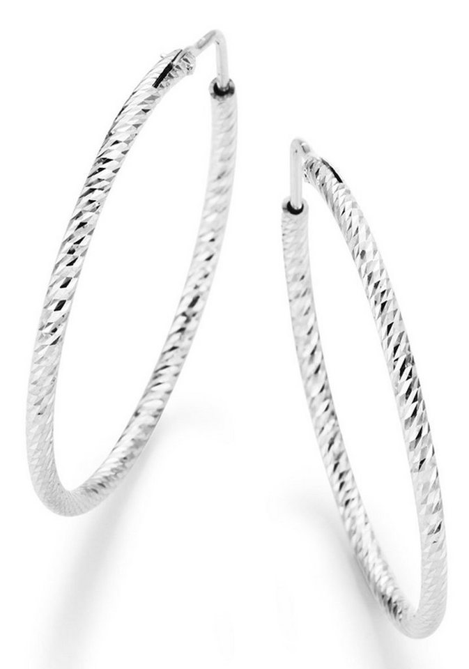 Firetti Paar Creolen Schmuck Geschenk Silber 925 Ohrringe glänzend von Firetti