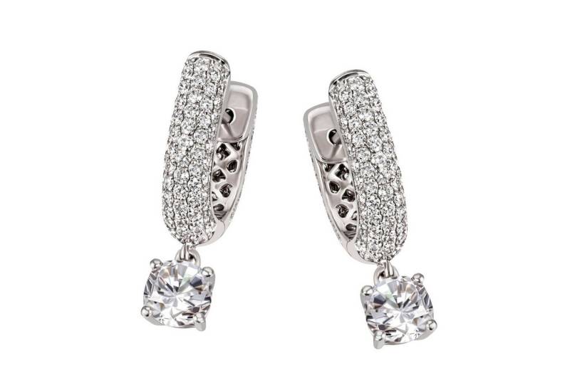 Firetti Paar Creolen Schmuck Geschenk Silber 925 Ohrschmuck Ohrringe, mit Zirkonia (synth) von Firetti