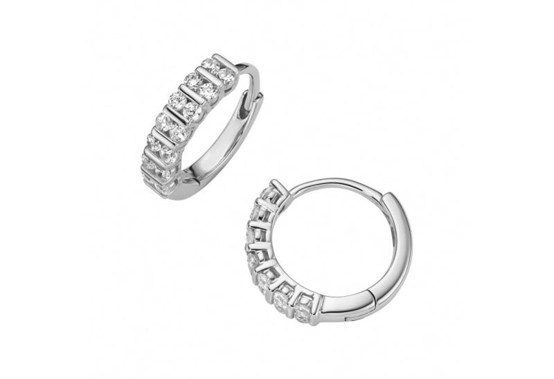 Firetti Paar Creolen Schmuck Geschenk Silber 925 Ohrschmuck Ohrringe, mit Zirkonia (synth) von Firetti