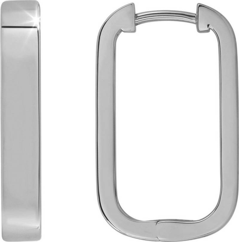 Firetti Paar Creolen Schmuck Geschenk Silber 925 Ohrschmuck Ohrringe Rechteck, Made in Germany Firetti Paar Creolen Schmuck Geschenk Silber 925 Ohrschmuck Ohrringe Rechteck, Made in Germany von Firetti