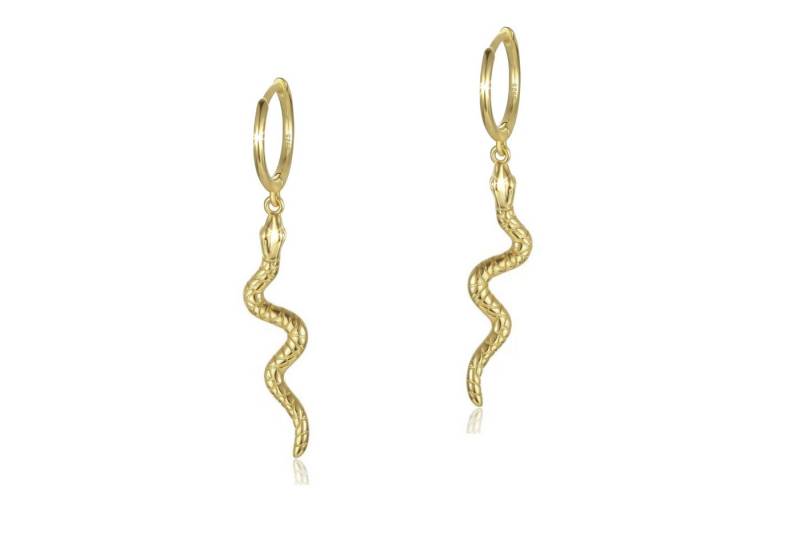 Firetti Paar Creolen Schmuck Geschenk Silber 925 Ohrschmuck Ohrringe Schlange, Made in Germany von Firetti