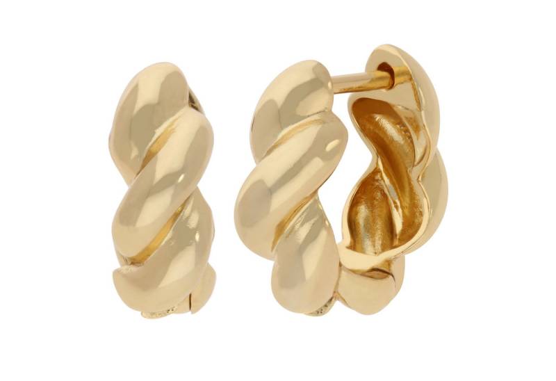 Firetti Paar Creolen Schmuck Geschenk Silber 925 Ohrschmuck Ohrringe gedrehte Optik von Firetti