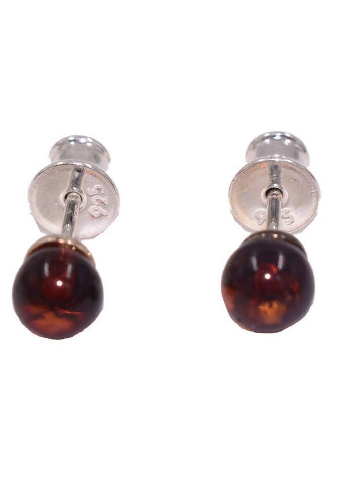 Firetti Paar Ohrstecker Schmuck Geschenk Ohrschmuck Bernstein, Made in Germany - mit Bernstein von Firetti