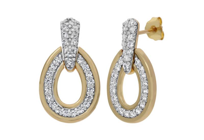 Firetti Paar Ohrstecker Schmuck Geschenk Silber 925 Ohrschmuck Ohrringe Türklopfer, mit Zirkonia (synth) von Firetti